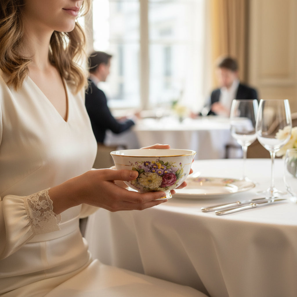 JINGDEZHEN-Vaisselle en céramique, porcelaine, bol assiette à soupe cuillère, assiette à steak occidentale avec vaisselle de bricolage