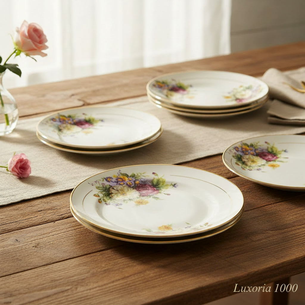 JINGDEZHEN-Vaisselle en céramique, porcelaine, bol assiette à soupe cuillère, assiette à steak occidentale avec vaisselle de bricolage