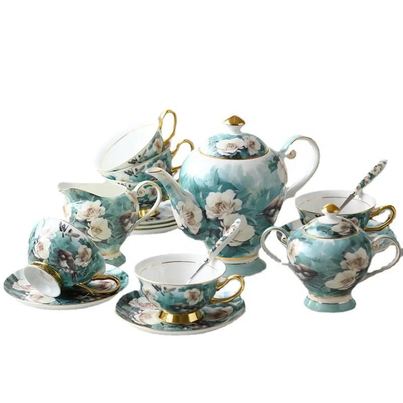 British Bone China Afternoon Tea Tea Set European Coffee Cup Saucer Set Gift Box