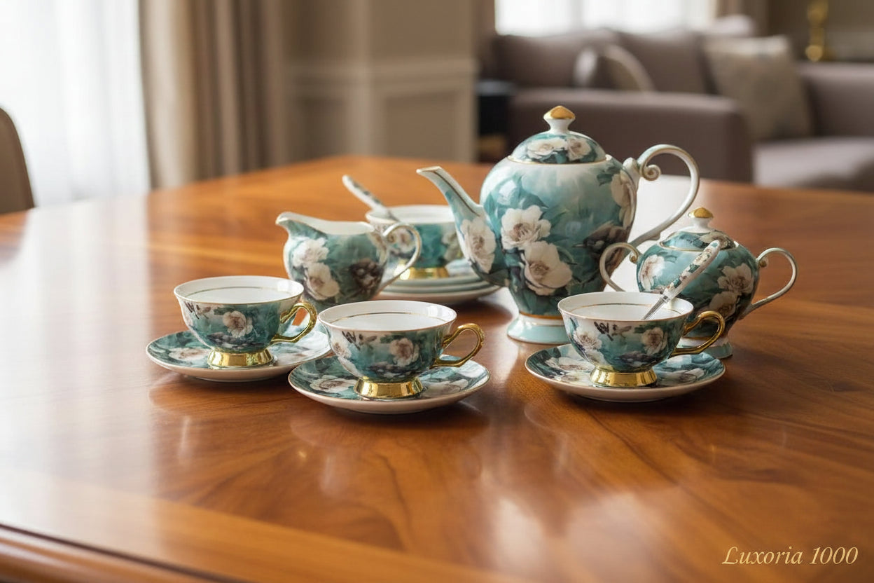 British Bone China Afternoon Tea Tea Set European Coffee Cup Saucer Set Gift Box