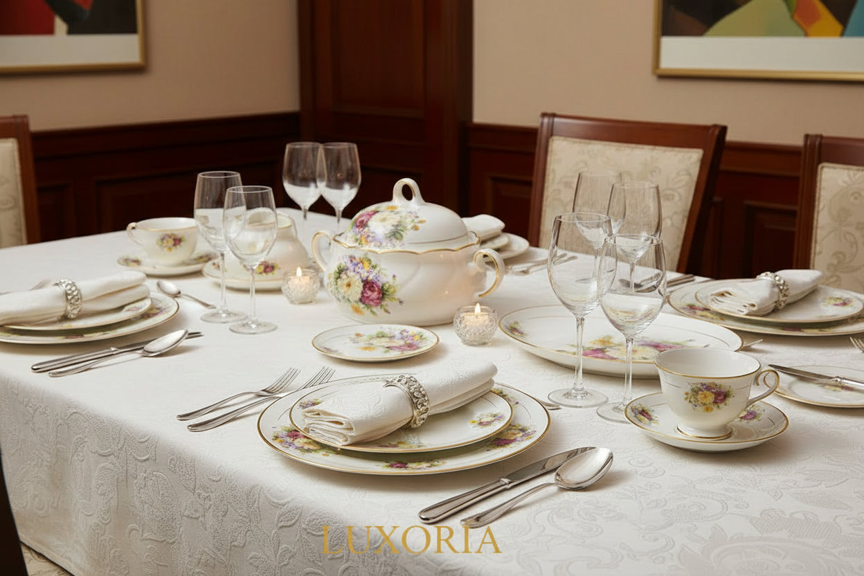 JINGDEZHEN-Vaisselle en céramique, porcelaine, bol assiette à soupe cuillère, assiette à steak occidentale avec vaisselle de bricolage
