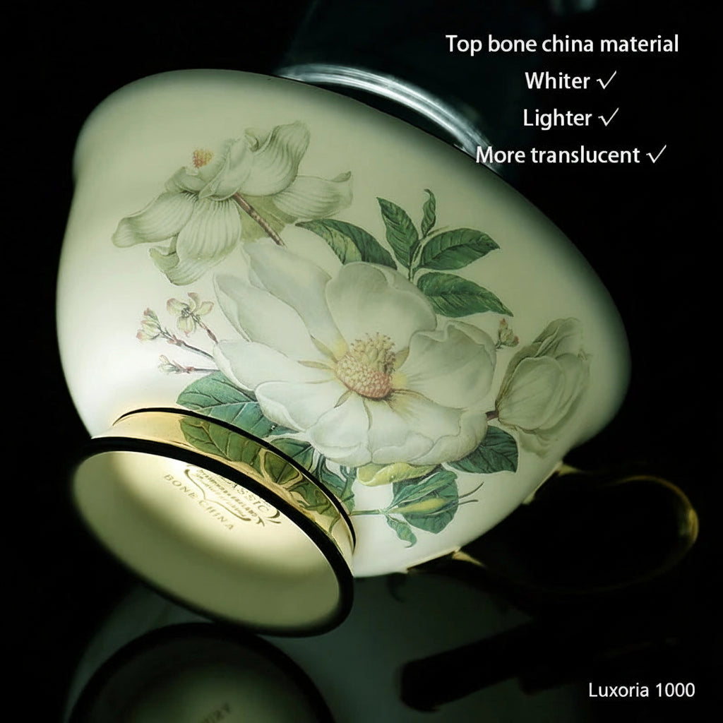 Service à café en porcelaine camélia sophia chine, service à thé en porcelaine britannique, pot en céramique, crémier sucrier, théière heure du thé, tasse à café, tasse à café