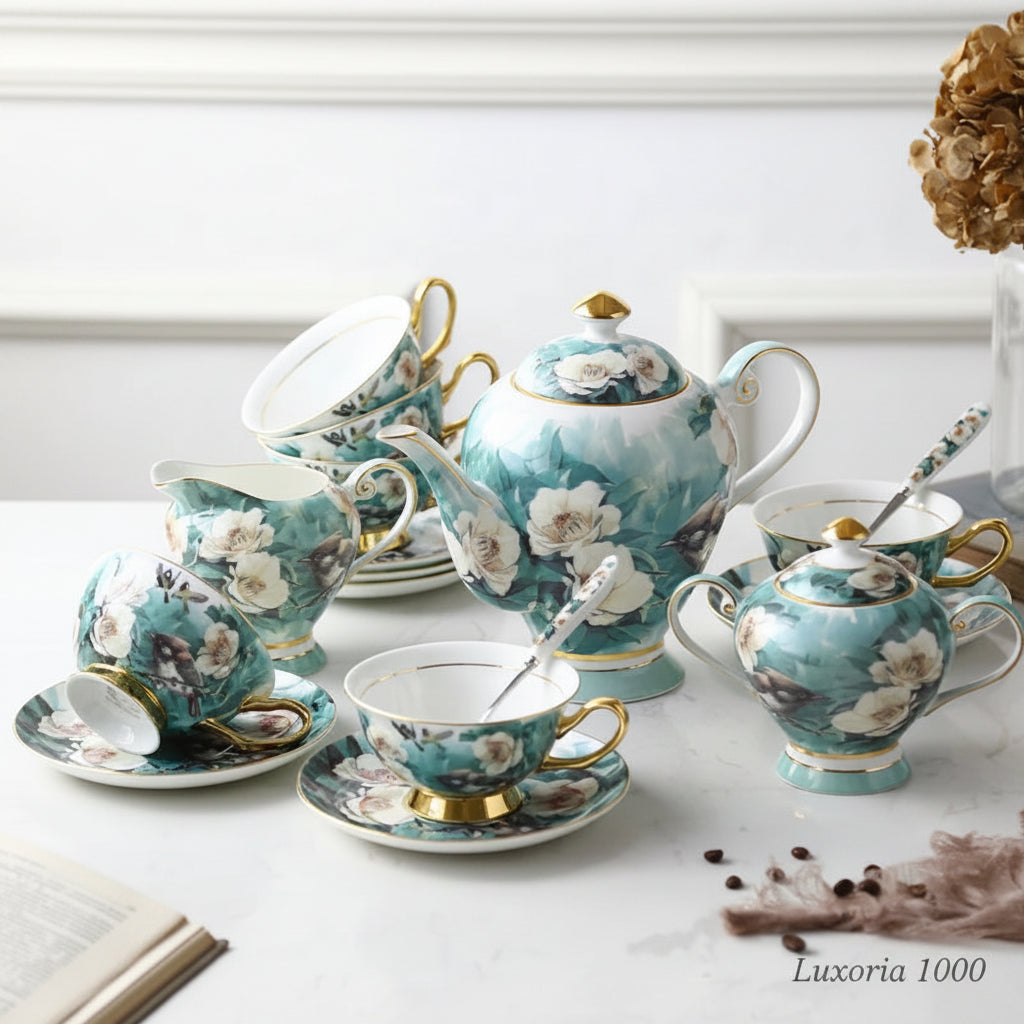 British Bone China Afternoon Tea Tea Set European Coffee Cup Saucer Set Gift Box