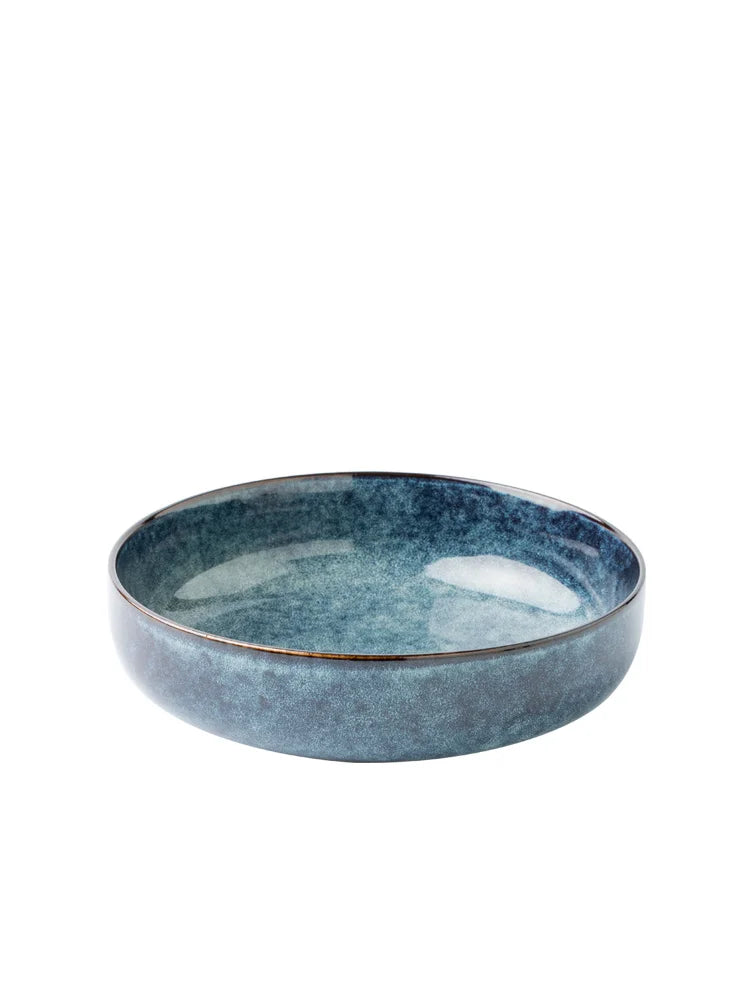 Filles à salade rétro en céramique, simple, nordique, créatif, maison personnalisée, assiette profonde