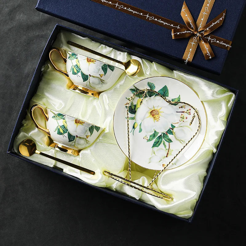Tasse à café en porcelaine dorée Sophia, style britannique, haute qualité, exquise, style palais, thé, standard, ustensiles de cuisine ménagers, 220ml