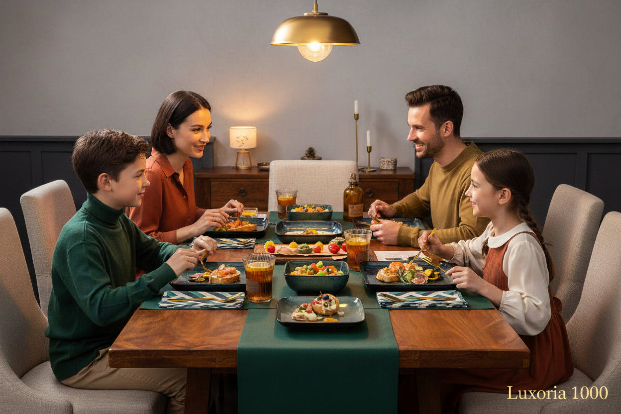 Vancasso Stern – service de table carré vert pour four, changement de glaçage, vaisselle de cuisine 16 pièces, service de vaisselle en céramique pour 4 personnes
