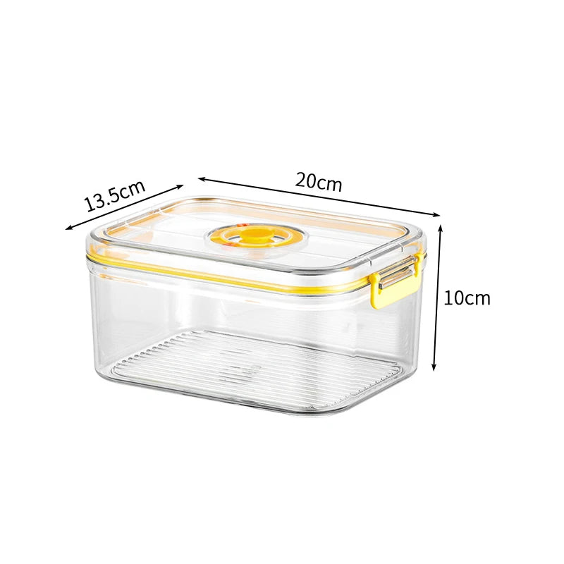 Boîte de conservation des aliments frais sous vide, boîte scellée pour réfrigérateur, conteneur Transparent de stockage des aliments au micro-ondable, organisateur de cuisine Bento