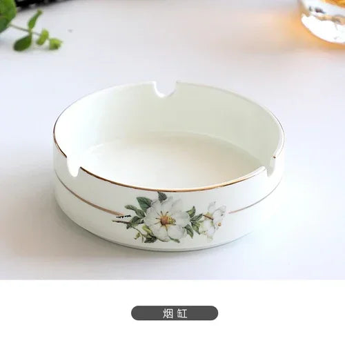 Vaisselle Sophia China, bol de riz en céramique ménager, plats profonds, pots à soupe, assiette plate à steak, ustensiles de cuisine floraux délicats