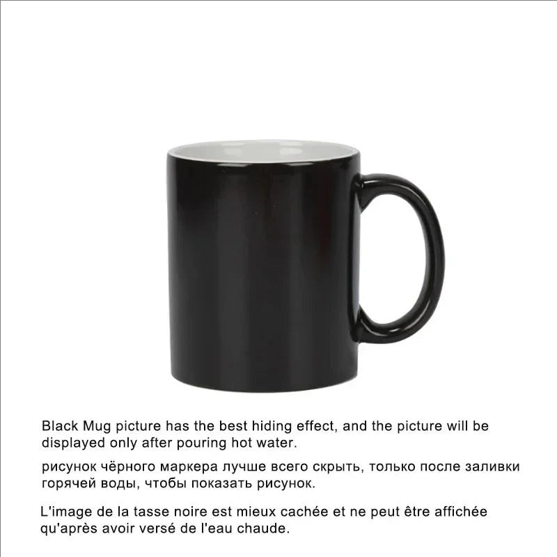 Tasse à Café Personnalisable avec Photo et Document Magique, Meilleur Cadeau pour Amis