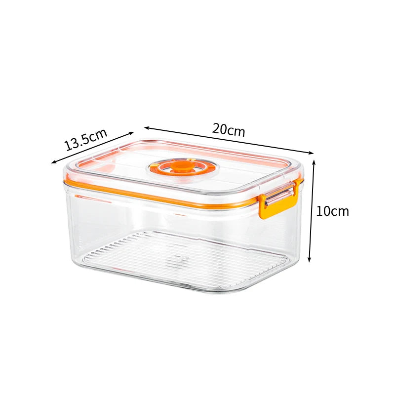 Boîte de conservation des aliments frais sous vide, boîte scellée pour réfrigérateur, conteneur Transparent de stockage des aliments au micro-ondable, organisateur de cuisine Bento
