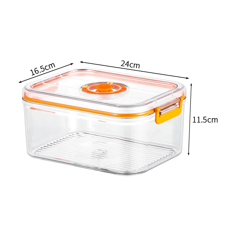 Boîte de conservation des aliments frais sous vide, boîte scellée pour réfrigérateur, conteneur Transparent de stockage des aliments au micro-ondable, organisateur de cuisine Bento