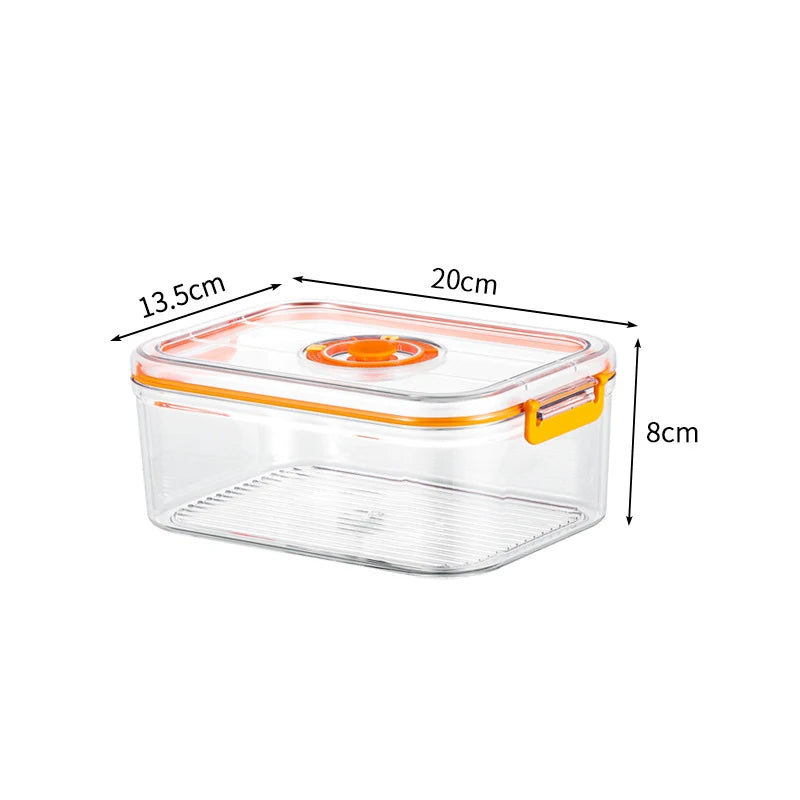 Boîte de conservation des aliments frais sous vide, boîte scellée pour réfrigérateur, conteneur Transparent de stockage des aliments au micro-ondable, organisateur de cuisine Bento
