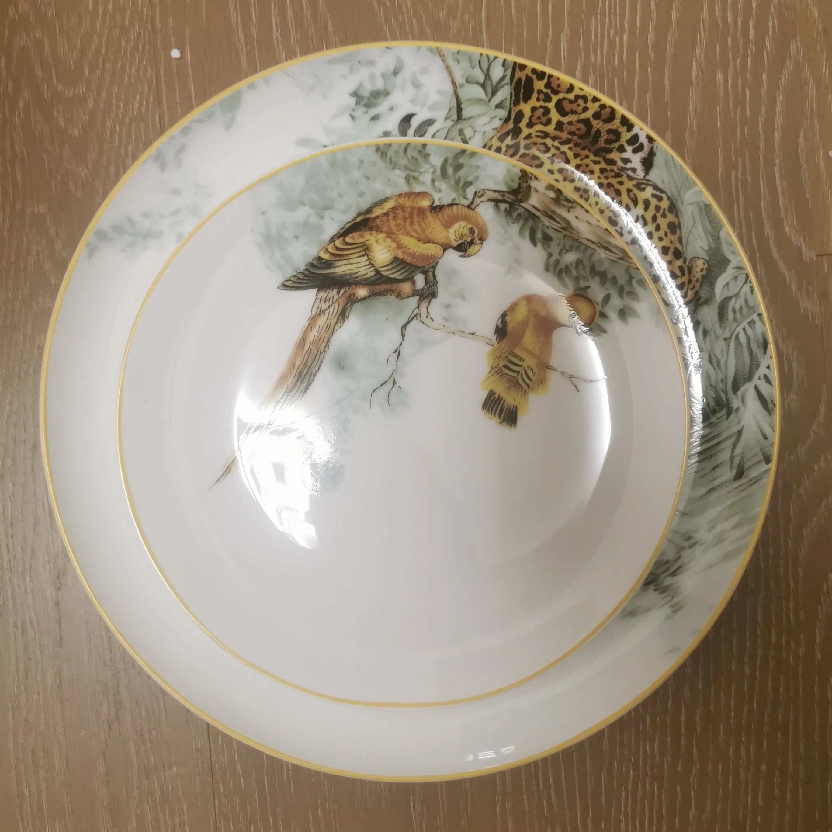 Assiette à dîner occidentale en céramique européenne, ensemble jungle, assiette à steak, tasse à café, après-midi, coffret cadeau personnalisé