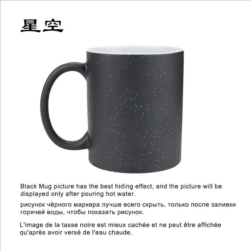 Tasse à Café Personnalisable avec Photo et Document Magique, Meilleur Cadeau pour Amis