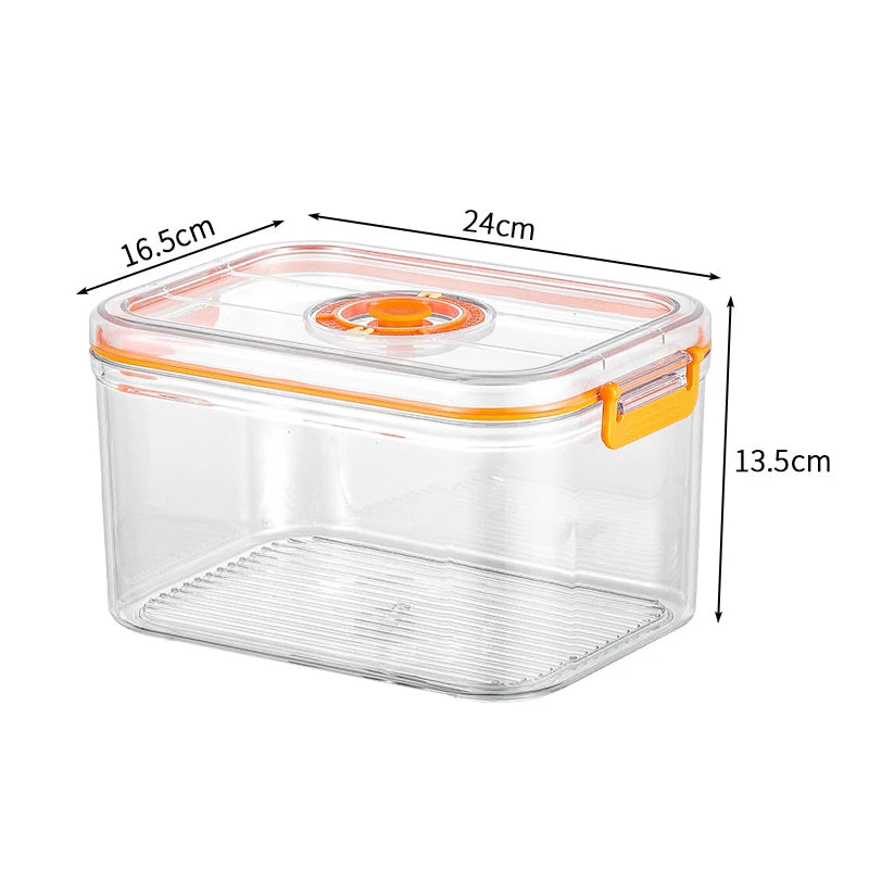 Boîte de conservation des aliments frais sous vide, boîte scellée pour réfrigérateur, conteneur Transparent de stockage des aliments au micro-ondable, organisateur de cuisine Bento