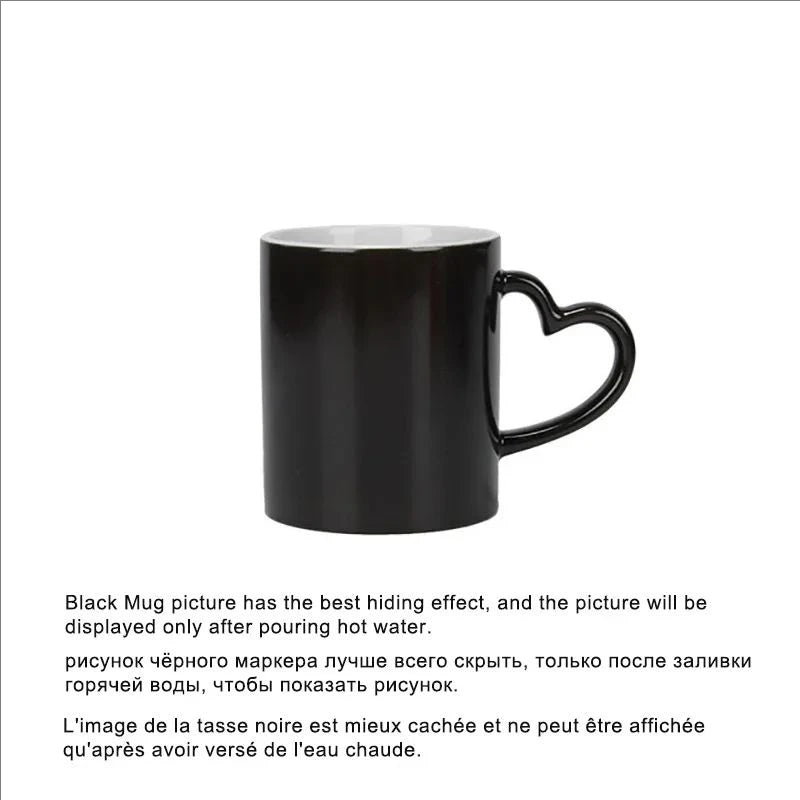 Tasse à Café Personnalisable avec Photo et Document Magique, Meilleur Cadeau pour Amis