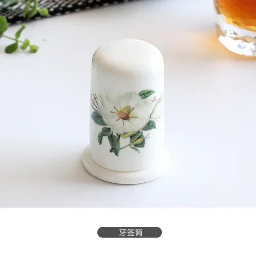 Vaisselle en porcelaine d'os, bols de riz en céramique pour la maison, plats, Pots à soupe, assiette profonde, assiette plate à Steak, vaisselle florale