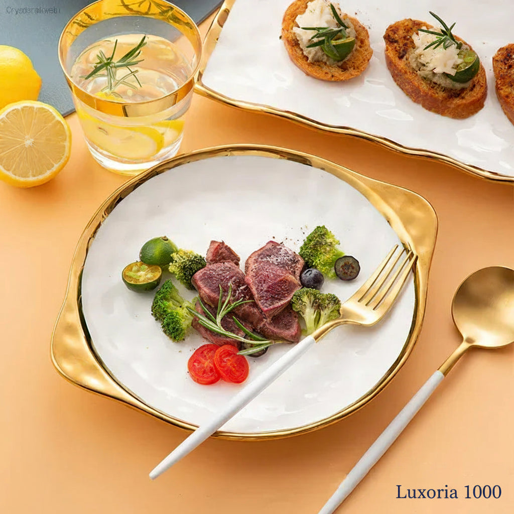 Assiette en céramique blanche Phnom Penh, vaisselle, bol à soupe à salade, plats de dîner, décoration de mariage, vaisselle de cuisine domestique 1 pièces
