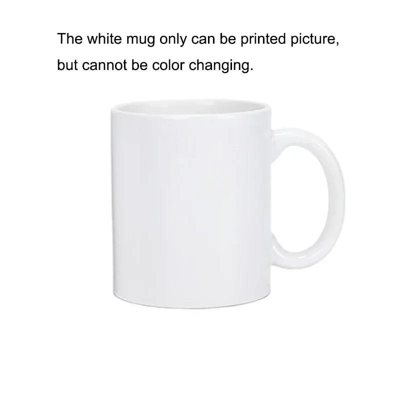 Tasse à Café Personnalisable avec Photo et Document Magique, Meilleur Cadeau pour Amis