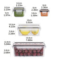 Ensemble de récipients de stockage des aliments de cuisine transparents – Coffre-fort pour micro-ondes, boîte à déjeuner en plastique multifonctionnelle avec couvercle + 24 étiquettes de tableau noir